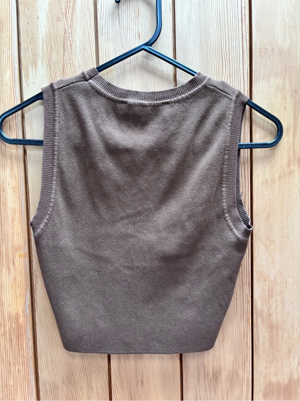 Zara Brown Sleeveless Knit Tank Top - Picture 2 of 3